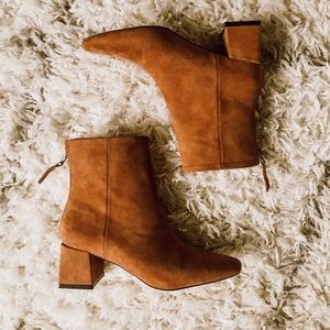 Keaton Brown Suede Ankle Booties